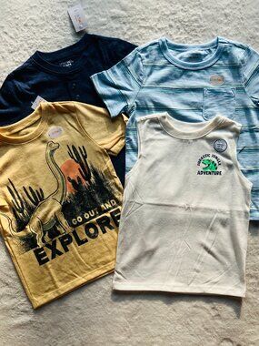 4T Garanimals Boy Short Sleeve T-Shirts & Tank Bundle